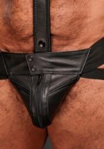 Gay Leather Jockstrap Black Hardline, classic jockstrap, jockstrap sexy, jockstrap anal for sale