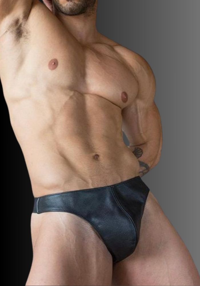 Men's Leather Thong, men thong underwear, jockstrap thong combo, men's leather thong, men's thong, sexy thong for sale