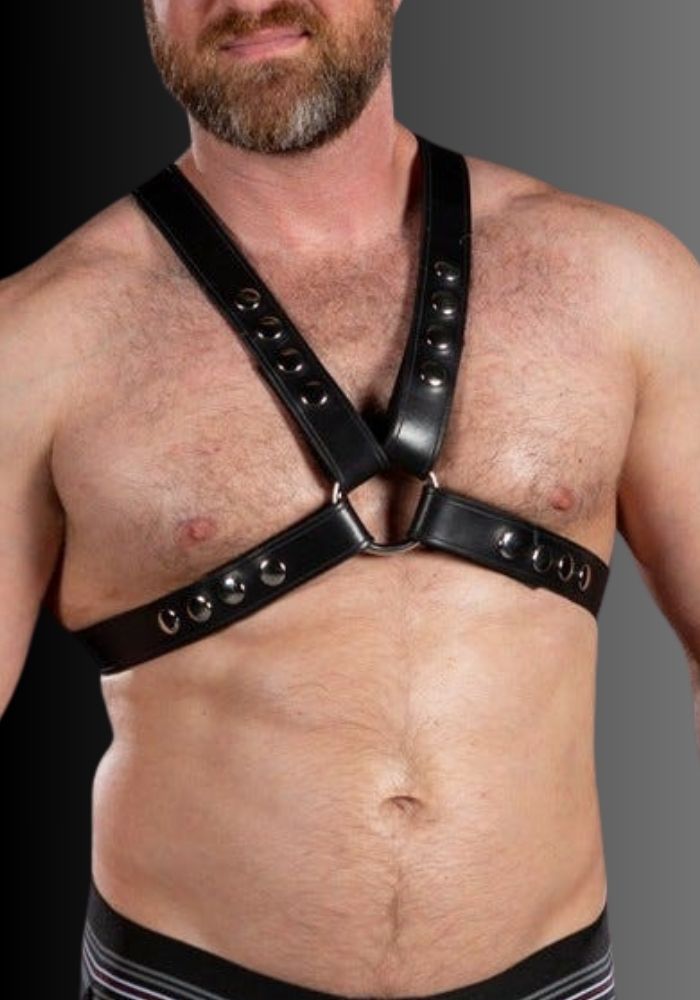 Men Bondage Harness Top Leather for sale