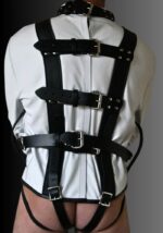 Leather Restraint Jacket White for sale