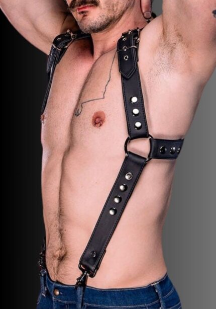 Men's Suspender Drop Back, gay suspenders, men's suspenders, mens leather suspenders, strap on suspenders for sale