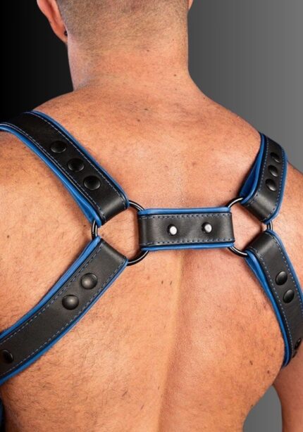 Chest Harness Hunter Blue Hardline, chest harness, mens chest harness, dog chest harness, bdsm chest harness, male chest harness for sale