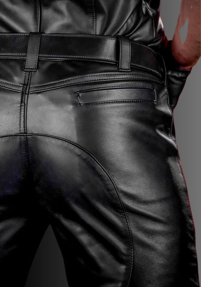 Leather Uniform Pant Black for sale