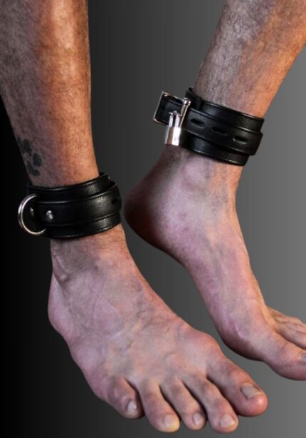 Premium Leather Ankle Cuffs, wrist and ankle restraints, bondage ankle cuffs, wrist and ankle bondage, ankle restraints for sale