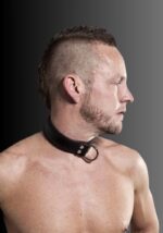 Leather Bondage Collar D Ring, submissive collaring, cute collar BDSM, bondage collar and cuffs, slave collar BDSM for sale