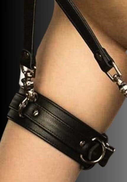 Leather Locking Thigh Restraints, thigh bondage, bdsm restraints, restraints bdsm, thigh restraints for sale