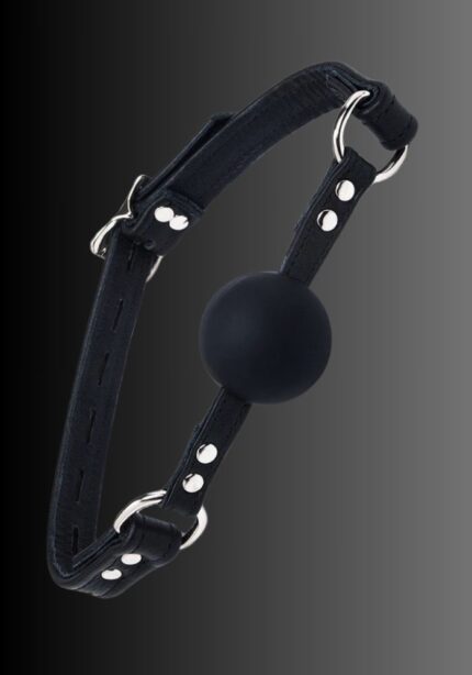 Premium Leather Silicone Ball Gag, gag sexual, muzzle gag bondage, ball gag BDSM, ball gag men, gag fetish for sale