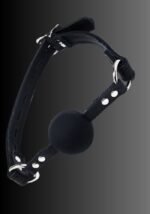 Premium Leather Silicone Ball Gag, gag sexual, muzzle gag bondage, ball gag BDSM, ball gag men, gag fetish for sale